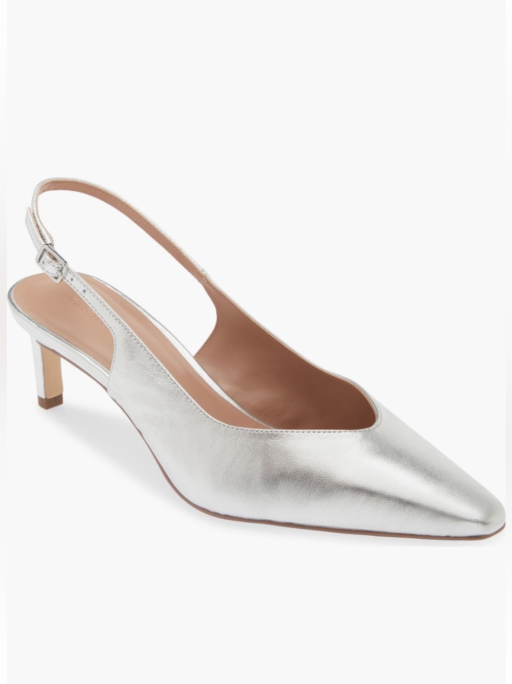 Nordstrom
ORLEANS
SLINGBACK
PUMP
8.5 
Silver Special Occasion